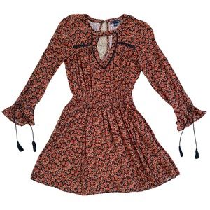 American Eagle Floral Long Sleeve Dress Size: M